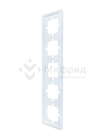 Рамка 5-м ZIMA горизонт. бел. LEZARD 704-0200-150