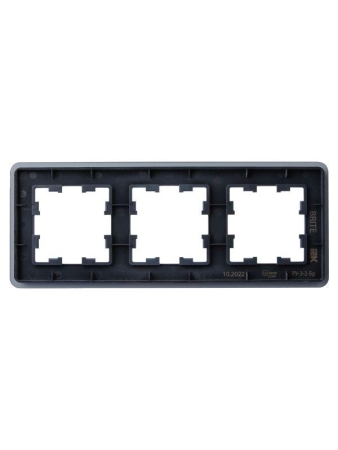 Рамка 3-м BRITE РУ-3-2-Бр стекло графит RE IEK BR-M32-G-41-K53