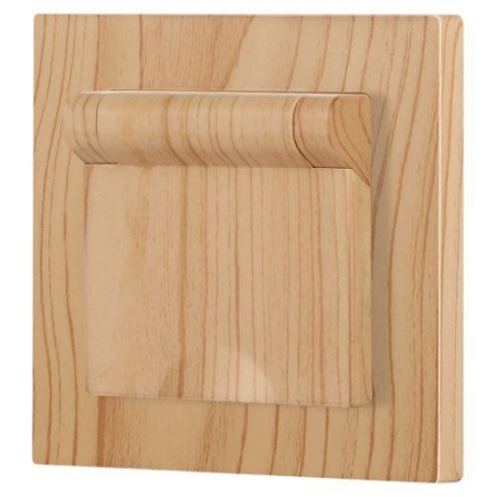 Розетка 1-м СП Accent 6-203-11 16А IP20 250В 2P+E Schuko с крышкой AL/CU сосна Intro Б0063479 Розетка 1-м СП Accent 6-203-11 16А IP20 250В 2P+E Schuko с крышкой AL/CU сосна Intro Б0063479