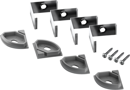 Комплект клипс 91 947 ИМПСЛ-04 (4 крепежные клипсы с заглушками) для ИПСЛ-04 Innolux 91947