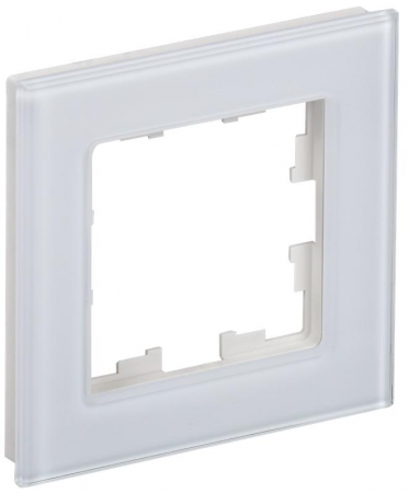 Рамка 1-м BRITE РУ-1-2-БрБ стекло бел. IEK BR-M12-G-K01 Рамка 1-м BRITE РУ-1-2-БрБ стекло бел. IEK BR-M12-G-K01