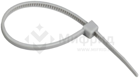 Хомут 2.5х100мм P6.6 стандартный сер. (уп.100шт) IEK UHH30-D025-100-100-K03