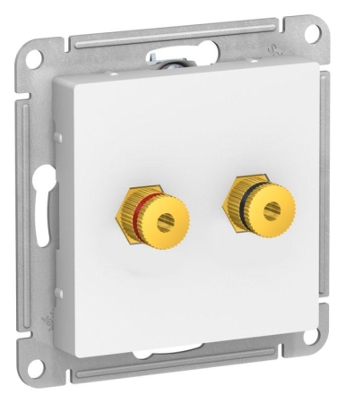 Аудиорозетка двойная AtlasDesign лотос SE ATN001387 Аудиорозетка двойная AtlasDesign лотос SE ATN001387