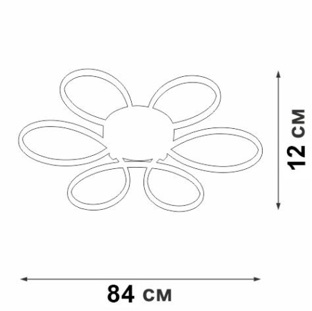 Светильник светодиодный LED 112Вт 3000К Vitaluce V04610-03/6PL Светильник светодиодный LED 112Вт 3000К Vitaluce V04610-03/6PL