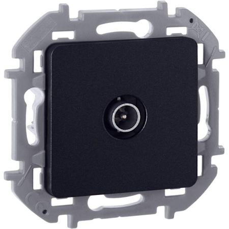 Розетка телевизионная проходная TV Inspiria 14дБ 5-862мГц механизм антрацит IEK 673863