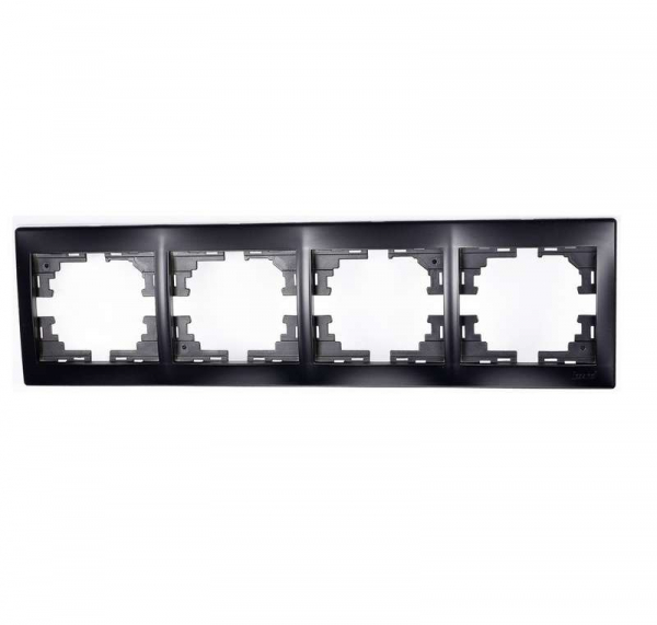 Рамка 4-м Mira горизонт. черн. бархат LEZARD 701-4200-149 Рамка 4-м Mira горизонт. черн. бархат LEZARD 701-4200-149