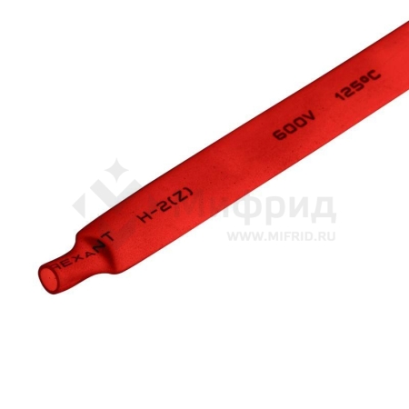 Трубка термоусадочная ТУТ нг 8.0/4.0 красн. 1м REXANT 20-8004