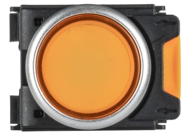 Кнопка d22мм 1НО+1НЗ MASTER с подсветкой желт. IEK MI-BT60-11D-3-12-K05