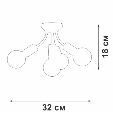 Люстра 4xE27 макс. 40Вт Vitaluce V3927-1/4PL Люстра 4xE27 макс. 40Вт Vitaluce V3927-1/4PL