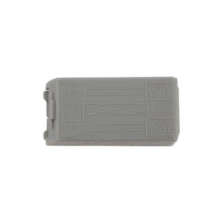 Клемма СМК 224-112 для светильника 2-проводная 1.0-2.5/0.5-2.5кв.мм бел. (уп.5шт) Rexant 07-2411-5