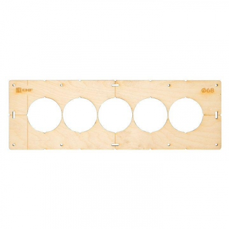 Шаблон для подрозетников c 5 отв. d68мм Expert EKF sh-d68-5