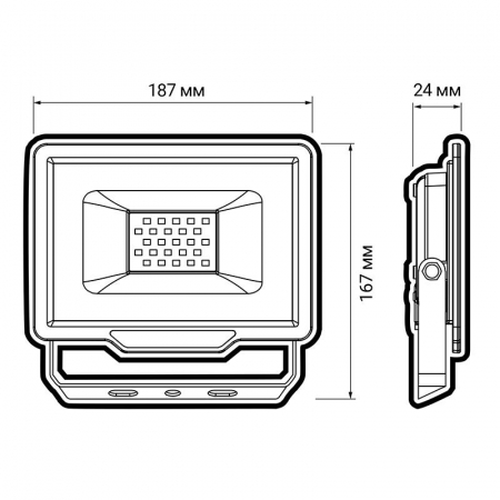 Прожектор светодиодный PFL-C3 50Вт 4000К IP65 ДО compact закален. прозр. стекло JazzWay 5045699 Прожектор светодиодный PFL-C3 50Вт 4000К IP65 ДО compact закален. прозр. стекло JazzWay 5045699