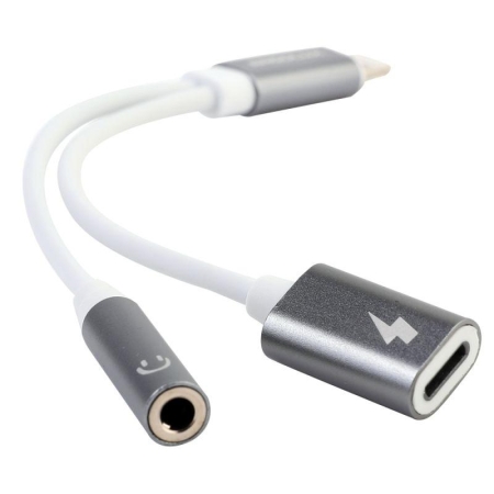 Адаптер звук+зарядка ELX-CSA01-C01 Lightning 2 Lightning-3.5мм 8см блистер бел. ERGOLUX 15290 Адаптер звук+зарядка ELX-CSA01-C01 Lightning 2 Lightning-3.5мм 8см блистер бел. ERGOLUX 15290