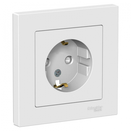 Розетка 1-м СП AtlasDesign 16А IP20 с заземл. защ. шторки в сборе бел. SE ATN000144 Розетка 1-м СП AtlasDesign 16А IP20 с заземл. защ. шторки в сборе бел. SE ATN000144