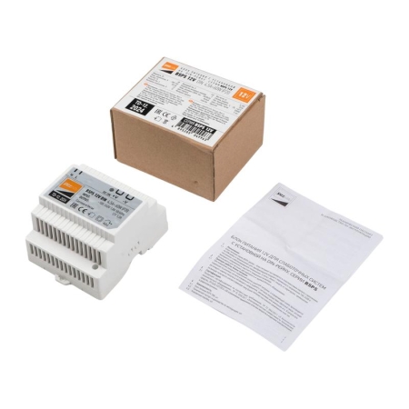 Блок питания для светодиодной ленты BSPS DIN 12В 4.5А=60Вт PL IP20 Pro+ JazzWay 5049963