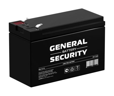 Аккумулятор 12В 7.2А.ч General Security GSL7.2-12F2 Аккумулятор 12В 7.2А.ч General Security GSL7.2-12F2