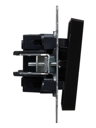 Выключатель проходной 2-кл. СП BRITE ВС10-2-6-БрЧ 10А механизм черн. IEK BR-V22-0-10-K02