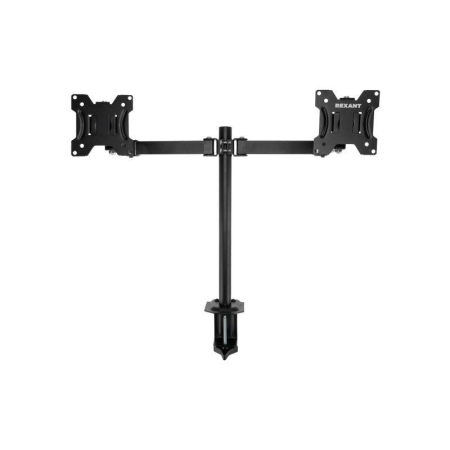 Кронштейн для двух мониторов 13-32дюйм одно колено настольный Офис Rexant 38-0356