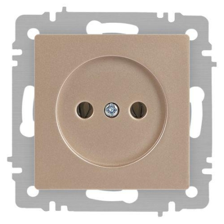 Розетка 1-м СП Accent 6-201-04 16А IP20 250В 2P шампань Intro Б0063663 Розетка 1-м СП Accent 6-201-04 16А IP20 250В 2P шампань Intro Б0063663
