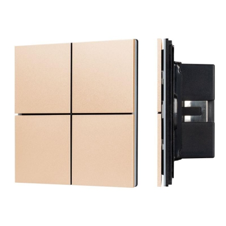 Панель кнопочная KNX-304-23-IN Champagne (BUS Frameless) (IP20 металл) INTELLIGENT ARLIGHT 039665 Панель кнопочная KNX-304-23-IN Champagne (BUS Frameless) (IP20 металл) INTELLIGENT ARLIGHT 039665
