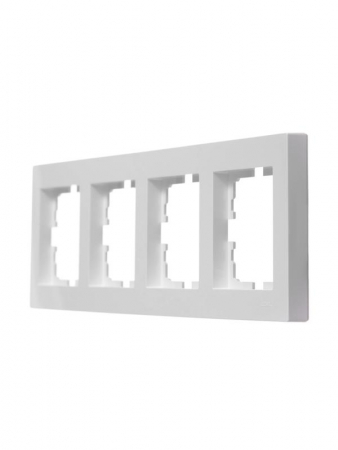 Рамка 4-местн. горизонт. VESNA бел. LEZARD 742-0200-149 Рамка 4-местн. горизонт. VESNA бел. LEZARD 742-0200-149