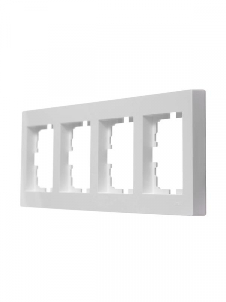 Рамка 4-местн. горизонт. VESNA бел. LEZARD 742-0200-149 Рамка 4-местн. горизонт. VESNA бел. LEZARD 742-0200-149