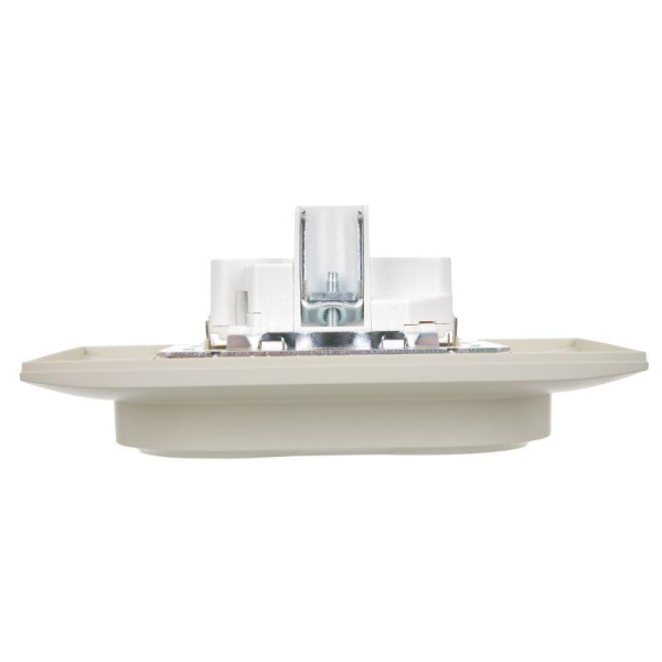 Розетка 2-м SKANDY 16А с заземл. без защ. шторок в сборе SK-R08B беж. IEK SK-R21-16-K10-F