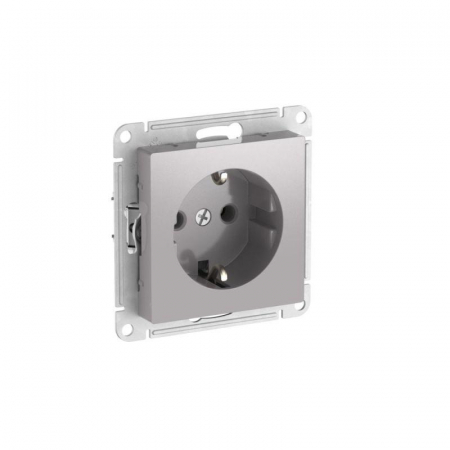 Розетка AtlasDesign 16А с заземл. быстрозажим. клем. механизм алюм. SE ATN000343S Розетка AtlasDesign 16А с заземл. быстрозажим. клем. механизм алюм. SE ATN000343S