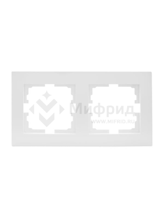 Рамка 2-м VESNA горизонт. бел. LEZARD 742-0200-147