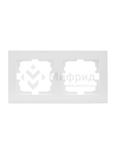 Рамка 2-м VESNA горизонт. бел. LEZARD 742-0200-147