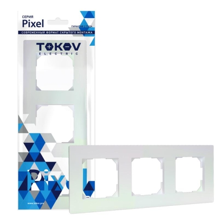 Рамка 3-м Pixel универс. перламутр. TOKOV ELECTRIC TKE-PX-RM3-C04 Рамка 3-м Pixel универс. перламутр. TOKOV ELECTRIC TKE-PX-RM3-C04