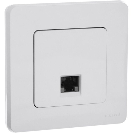 Розетка компьютерная Inspiria RJ45 кат.6 UTP механизм бел. Leg 673830 Розетка компьютерная Inspiria RJ45 кат.6 UTP механизм бел. Leg 673830