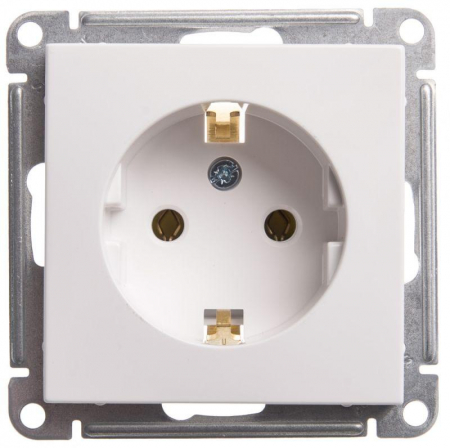 Розетка 1-м СП W59 16А IP20 с заземл. без защ. шторок механизм бел. SE RS16-154-1-86 Розетка 1-м СП W59 16А IP20 с заземл. без защ. шторок механизм бел. SE RS16-154-1-86