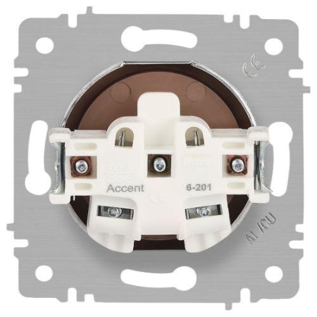 Розетка 1-м СП Accent 6-201-08 16А IP20 250В 2P бронза Intro Б0063670 Розетка 1-м СП Accent 6-201-08 16А IP20 250В 2P бронза Intro Б0063670