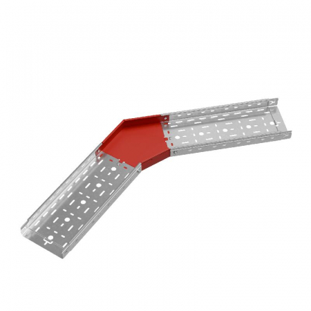 Угол для лотка горизонтальный 45град. 200х50 сталь 0.8мм "ПЛЮС" GLplus45-50-200 КМ PL0450