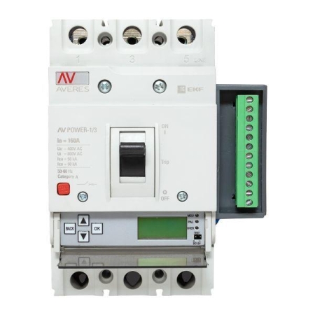 Выключатель автоматический 3п 160А 50кА AV POWER-1/3 ETU6.2 AVERES EKF mccb-13-160-6.2-av Выключатель автоматический 3п 160А 50кА AV POWER-1/3 ETU6.2 AVERES EKF mccb-13-160-6.2-av