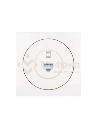 Розетка компьютерная СП OSEN RJ45 кат.6 механизм бел. LEZARD 743-0288-140