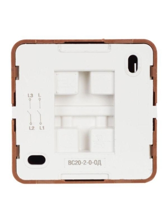 Выключатель 2-кл. ОП Октава 10А IP20 ВС20-2-0-ОД дуб GENERICA EVO20-K04-10-DC