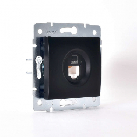 Розетка компьютерная 1-м СП Karina RJ45 механизм черн. бархат LEZARD 707-4288-139 Розетка компьютерная 1-м СП Karina RJ45 механизм черн. бархат LEZARD 707-4288-139