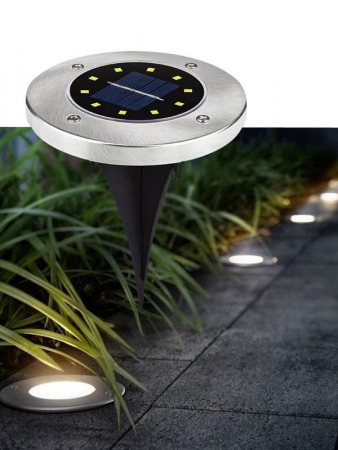 Светильник светодиодный садовый 8SMD бел. 12х12х13 на солнечн. батарее аккум. AA 500мА КОСМОС KOC_SOL105 Светильник светодиодный садовый 8SMD бел. 12х12х13 на солнечн. батарее аккум. AA 500мА КОСМОС KOC_SOL105