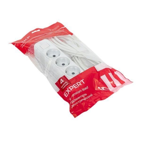 Удлинитель 4х3м с заземл. 16А IP20 Эксперт 3.0кВт с выкл. ПВС 3х1 EKF UBA16-310-4-03i Удлинитель 4х3м с заземл. 16А IP20 Эксперт 3.0кВт с выкл. ПВС 3х1 EKF UBA16-310-4-03i