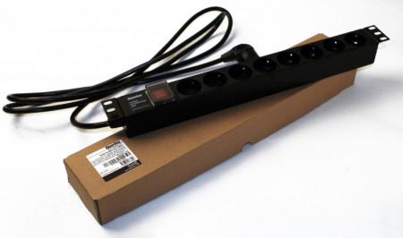 Блок розеток SHE19-8SH-S-2.5EU горизонт. 8 розеток Schuko выкл. 16А шнур 2.5м Hyperline 397034 Блок розеток SHE19-8SH-S-2.5EU горизонт. 8 розеток Schuko выкл. 16А шнур 2.5м Hyperline 397034