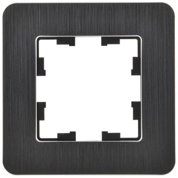 Рамка 1-м BRITE РУ-1-1-Бр метал. черн. RE AL IEK BR-M12-M-21-K02 Рамка 1-м BRITE РУ-1-1-Бр метал. черн. RE AL IEK BR-M12-M-21-K02