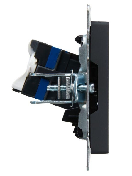 Розетка компьютерная СП RJ45 кат.6 BRITE РК11-БрГ механизм графит IEK BR-K10-2-K53 Розетка компьютерная СП RJ45 кат.6 BRITE РК11-БрГ механизм графит IEK BR-K10-2-K53