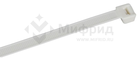 Хомут 7.6х370мм P6.6 самозатухающий бел. (уп.100шт) IEK UHH90-D076-370-100-K01
