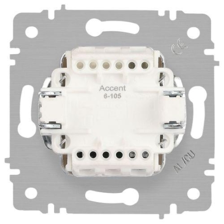 Выключатель 2-кл. СП Accent 6-105-08 10А IP20 250В с подсветкой AL/CU бронза Intro Б0063523