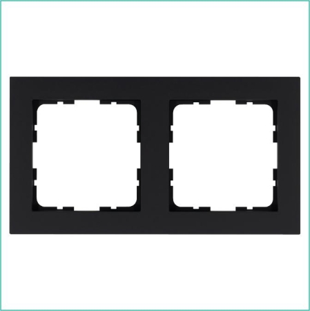 Рамка 2-м G-Classic черн. матов. soft touch Jasmart G1002PB Рамка 2-м G-Classic черн. матов. soft touch Jasmart G1002PB