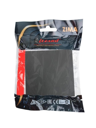 Выключатель 1-кл. СП ZIMA IP20 10А безвинт. зажим черн. бархат LEZARD 704-4288-100QC