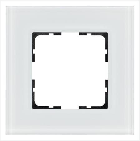 Рамка 1-м G-Glass стекло бел. White Glass Jasmart G1001GW Рамка 1-м G-Glass стекло бел. White Glass Jasmart G1001GW