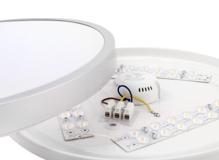 Светильник светодиодный LBS-8732 32Вт Flat silver настенно-потолочный Ultraflash 15160 Светильник светодиодный LBS-8732 32Вт Flat silver настенно-потолочный Ultraflash 15160